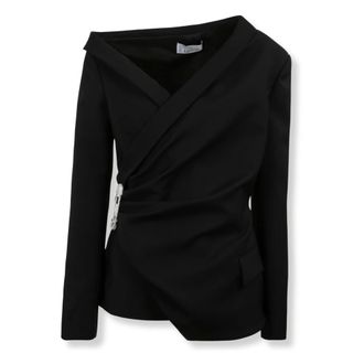 Giuseppe Di Morabito Blazers, female, Black, Size: XS Asymmetrical Blazer