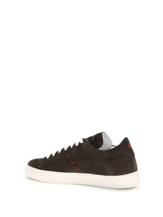 Kiton Mens Suede Sneakers Dark Brown Trainers