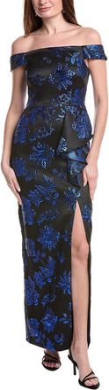 Adrianna Papell Draped Gown