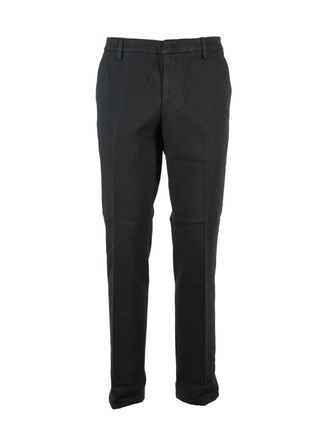 Dondup Grey Spiritissimo Tailored Stretch Cotton Trousers