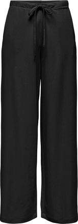 Only Schlupfhose ONLY ONLSAKURA LOOSE PULL UP PANTS WVN, Damen, Gr. XL, N-Gr, schwarz, Web, Obermaterial: 55% Viskose, 45% Nylon, unifarben, loose fit lang