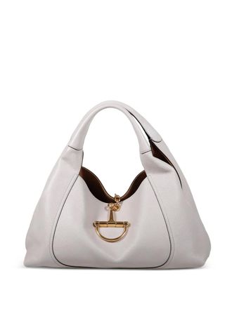 Gucci Softbit maxi shoulder bag - women - Grained Leather/Polyester Microfiber/Gold Plated - OS - Grey