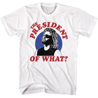 Biyan Escape from New York Movie Snake Plissken The President of What Mens T-Shirt White