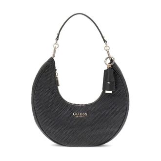 Guess Mirema Woven Hobo - female - Guess - Shoulder Bags - Black - ONE SIZE - Bags