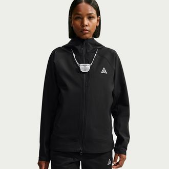 Nike Womens Nike ACG Cloud Trekker Full-Zip Hiking Jacket in Black | IM4316-010