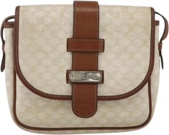 Celine Pre-owned Cross Body Bags, female, Beige, Size: ONE SIZE Pre-owned Canvas Cross Body Bag