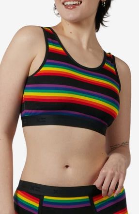 TomboyX Essentials Soft Bra in Stripe Unbound at Nordstrom, Size X-Small