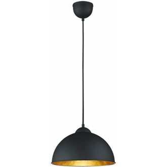 ETC Shop Lampada a sospensione da soffitto dimmerabile Lampada a sospensione con telecomando per soggiorno in oro nero in un set di lampadine led rgb
