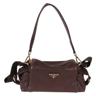 Prada Dames, Tassen, Bruin, Maat: ONE Size Leer