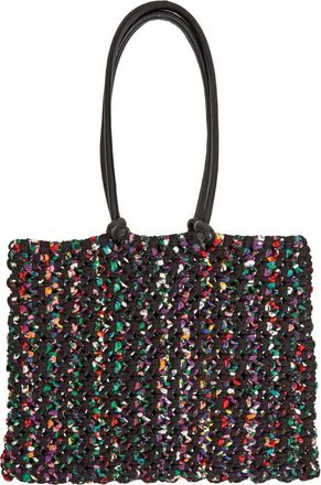 Clare Vivier Sandy Woven Market Tote in Black Multi at Nordstrom