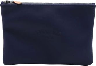 Herm&egrave;s Clutch Neobain Case media in neoprene 2020-2025 - Blu