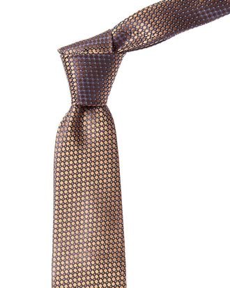 Canali Brown Silk Tie