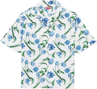 Kenzo Shirts - Heren - Korte mouwen Overhemden - Veelkleurig - M - Overhemden