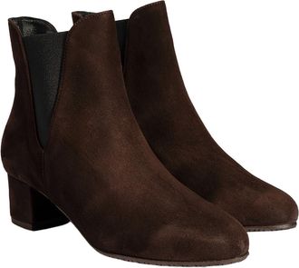 Desa Woman Ankle Boots - Suede Upper, Block Heel, Elastic Laces, Breathable | Brown - 39