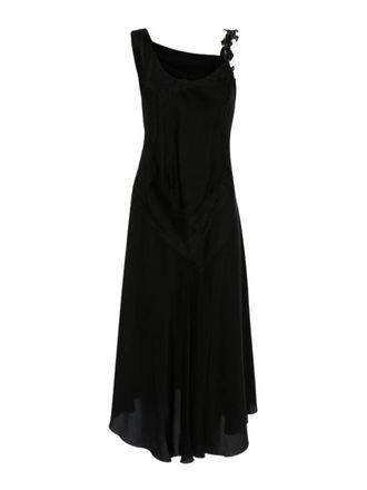 Victoria Beckham Black Crepe Back Sat