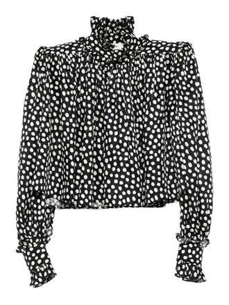 Chlo&eacute; Polka Cropped Blouse