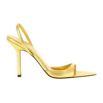 ARMARIUM Giustina Sandalen - Dames - Sandalen met hakken - Geel - 41 EU - Leer - Schoenen