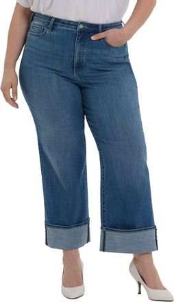NYDJ Nydj Plus Teresa Stillwater Lake Wide Leg Jean