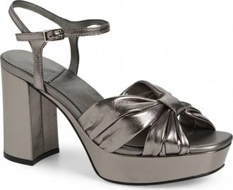 Jeffrey Campbell Womens Dalida Platform Heel In Pewter