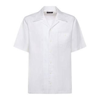 Dolce & Gabbana Short Sleeve Shirts, male, White, M, Short Sleeve Shirts