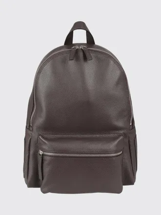Orciani Micron Hammered Leather Backpack