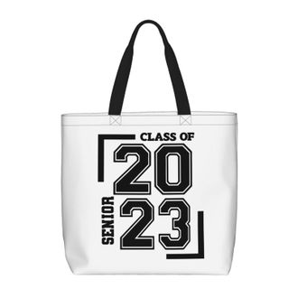 Generic Women Handbag Seniors Class Of 2023 Tote Bag Girls Reusable Shopping Bags, For Wedding, Work, Christmas, Daily, Swim