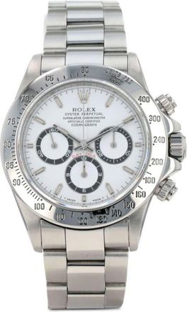 Rolex 1991 Daytona Automatique 39mm - unisex - stainless steel/Sapphire Glass - One Size - White