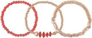 Rachel Roy Set of 3 Beaded Stretch Bracelet in Orange at Nordstrom Rack