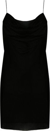 Dion Lee corset-style velvet minidress - women - Polyester - 4 - Black