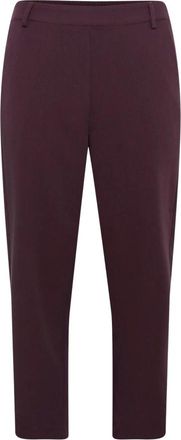 Kaffe Pantalones Crop KAsakura HW - Trousers - Mujer - Marr&oacute;n - 3XL