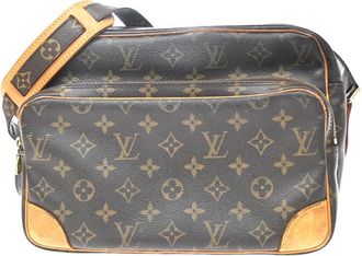 Louis Vuitton Nil Messenger Monogram Canvas Brown Canvas Handbag (Pre-Owned)