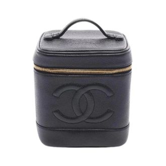 Chanel Pre-owned Coco Mark Grained Calf Handbag - Dames - Pre-owned - Zwart - Maat: ONE Size Leer