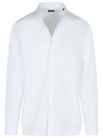 Ermenegildo Zegna Trofeo White Cotton Shirt