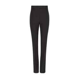 Ferragamo Black Wool Tailored Trousers