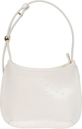 Jacquemus White Curved Shape Leather Shoulder Bag