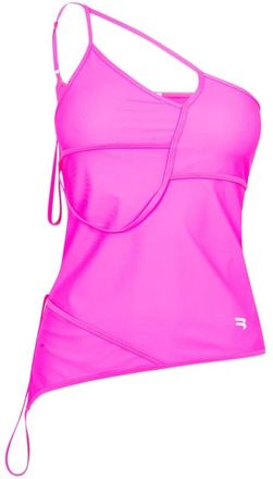 Balenciaga Roze Asymmetrische Strap Top - Dames - Tops zonder mouwen - Roze - M - Tops