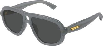 Bottega Veneta Aviator Zonnebril - unisex - Accessoires - Grijs - Maat: 53 MM