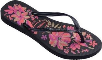 Havaianas Slim Flip Flop in Black/Grey/Gold at Nordstrom, Size 11