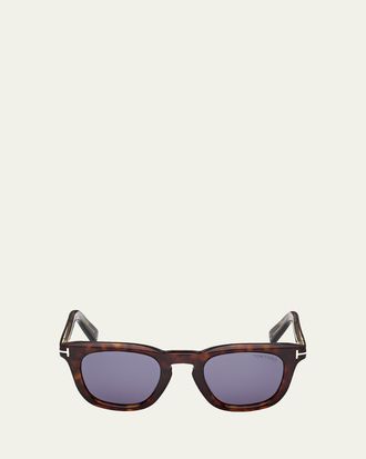 Tom Ford Icon 48mm Acetate Square Sunglasses