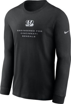 Nike Cincinnati Bengals Team Issue Nike Mens Dri-FIT NFL Long-Sleeve T-Shirt in Black | 02EW00A9A-ZSZ