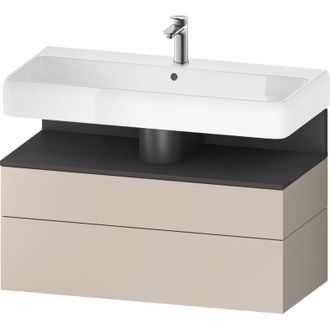 Duravit Duravit Qatego Mueble Bajo Lavabo, 1 Extra&iacute;ble Y 1 Caj&oacute;n