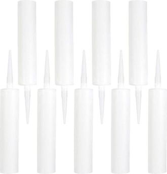 OEM 9 Tubos De Calafateo Vac&iacute;os, Rellenables, Para Lechada, Grietas, Azulejos, Reparaci&oacute;n, Manualidades, Ventanas