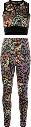 Etro knitted floral two-piece set - women - Wool/Viscose/Polyester - 42 - Black