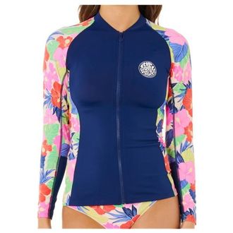 Rip Curl Party Wave UPF Zip Thru L/S Lycra f&uuml;r Damen | blau