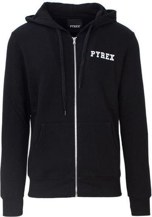 Pyrex Heren Zip Hoodie In Zwart