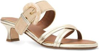 Aquatalia Bambi Weatherproof Slide Sandal in Champagne Multi at Nordstrom, Size 10.5