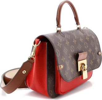 Louis Vuitton Red Monogram Canvas Vaugirard (Authentic Pre-Loved)