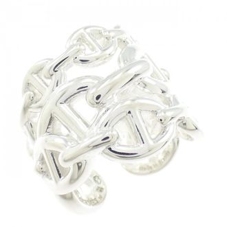 Herm&egrave;s Silver 925 Band Ring (Pre-Owned)