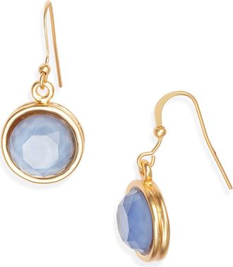 Karine Sultan Round Drop Earrings in Gold/blue at Nordstrom