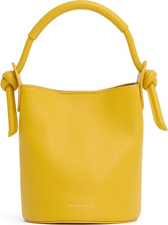 Mansur Gavriel Mini Mini Fortuna Bucket Bag in Saffron at Nordstrom